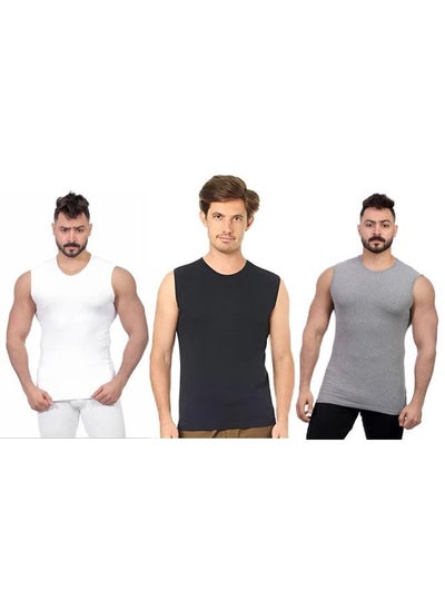 Buy Mens Plain Sleeveless Round Neck in Egypt