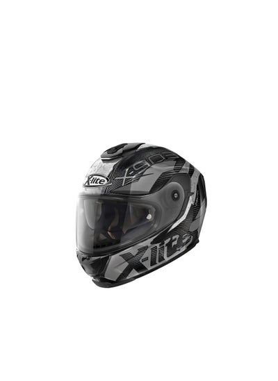 اشتري X-Lite X-903 Ultra Carbon N-Com 55 Barrage Full Face Helmet Carbon Silver في الامارات