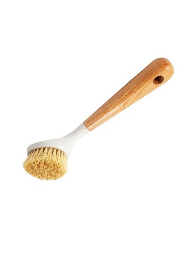 Buy Kitchen Dish Brush Bamboo Handle Dish Scrub Brush Pans Pots Kitchen Sink Dish washing Cleaning Brush in UAE