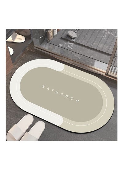 اشتري Super Absorbent Soft Floor Carpet Slip-Resistant Bathing Room Rug, Diatom Mud Microfiber Bath Mat, Strong Quick-Drying, Easy to Clean في الامارات