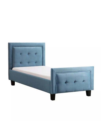 Buy Kids' Sky Blue Fabric Upholstered MDF Bed: Calming Serenity, 120x200x140 cm by Alhome in Saudi Arabia