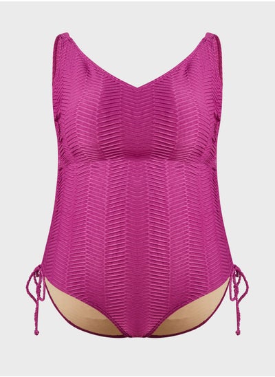 Buy High Leg Tie Detail Swimsuit in UAE