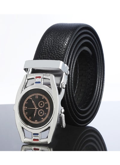 اشتري Creative Casual Versatile Wear Resistant Leather Automatic Buckle Belt في السعودية