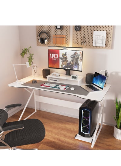 اشتري Desktop Computer Desk Gaming Desk With Large Monitor Stand,Simple Game Table For Home Bedroom Table, Student Writing Study Desk 100X60X73 Cm في السعودية