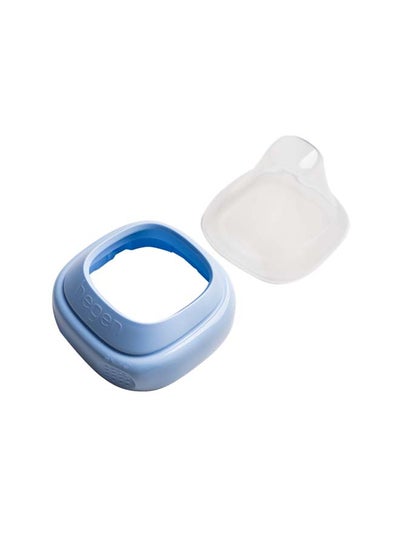 Buy Collar And Transparent Cover Blue For Feeding Bottle in UAE