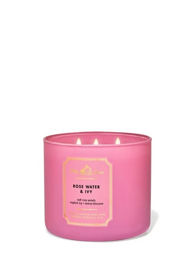 Buy Bath & Body Works Rose Water & Ivy 3-Wick Candle 411 g in Egypt