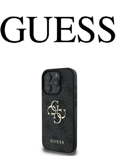 Buy IPhone 16 Pro Max cover, with a logo and a leather design approved by the global brand Guess. From CG-MOBILE. In Black in Saudi Arabia