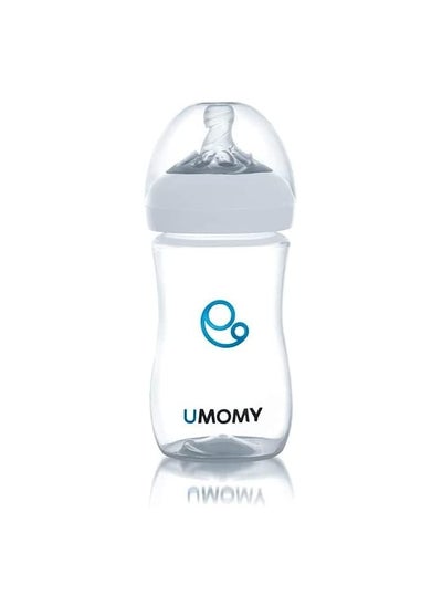 Buy 12M Baby Bottles for Newborn, PP Anti-Colic Infant Bottles, Silicone Rubber Teat, Wide Neck Breast-Like Nipple, BPA Free Max Flow, 330ml, White in UAE