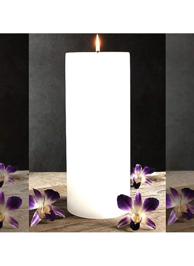 Buy Candle With Scent, Large - White in Egypt