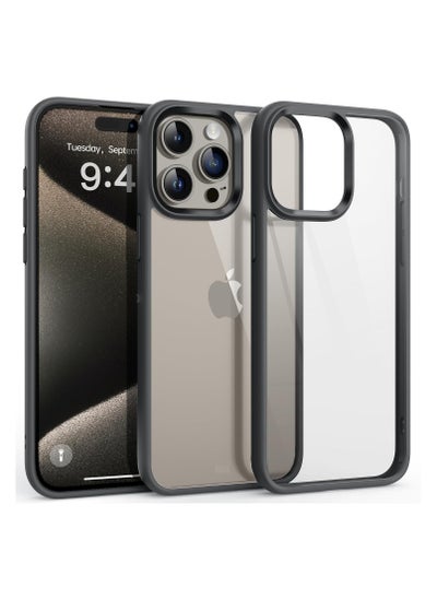 Buy Shockproof Clear Case for iPhone 15 Pro Not Yellowing Military Drop Protection Hard Clear Back Four Corner Airbags Drop Protection Phone Cover 6.1 inch in Egypt