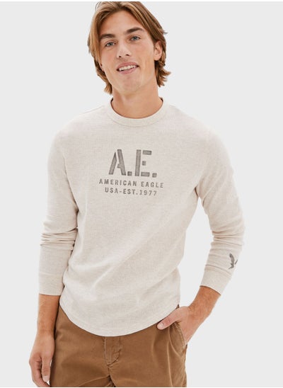 Buy Knitted Crew Neck Sweater in UAE