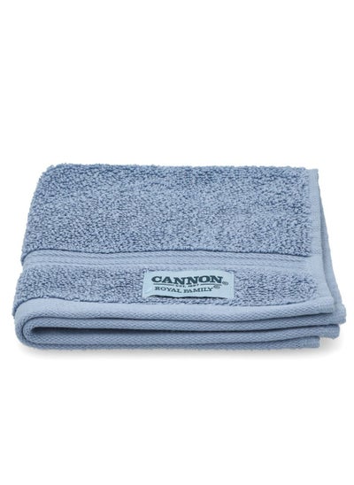 Buy Highly Absorbent and Quick Drying Cotton Hand Towel Blue 33 x 33cm in Saudi Arabia