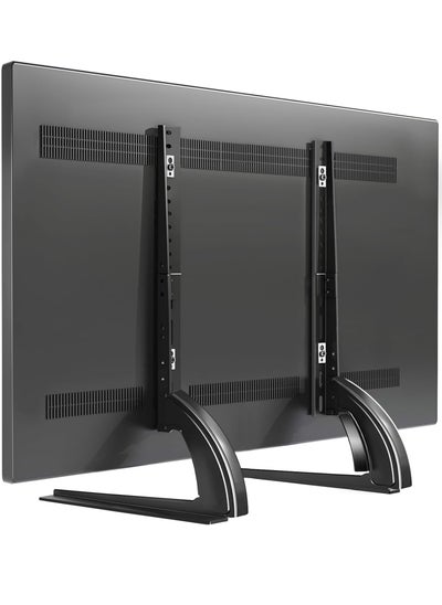 Buy Universal Table Top TV Stand Mount - Height Adjustable Base for 27" to 65" LCD/LED TVs in UAE