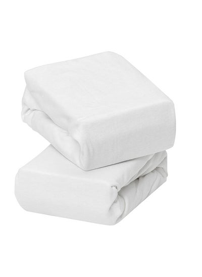 Buy Jersey Cotton Fitted Sheets For Bedside Crib 46x83x10 Cm in UAE