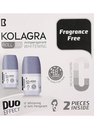 Buy Kolagra Roll on Deodorant Lightening fragrance free in Egypt