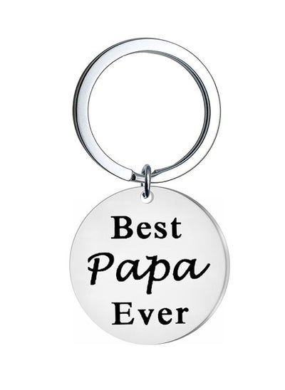 Buy Stainless Steel Keychain Fathers Day Dad Gifts from Daughter Son Keychain Birthday Gifts for Father in Saudi Arabia