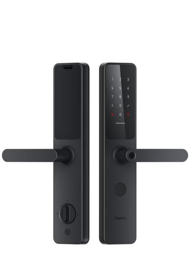 اشتري Aqara Smart Door Lock A100 Zigbee Compatible with Apple HomeKit Black في الامارات