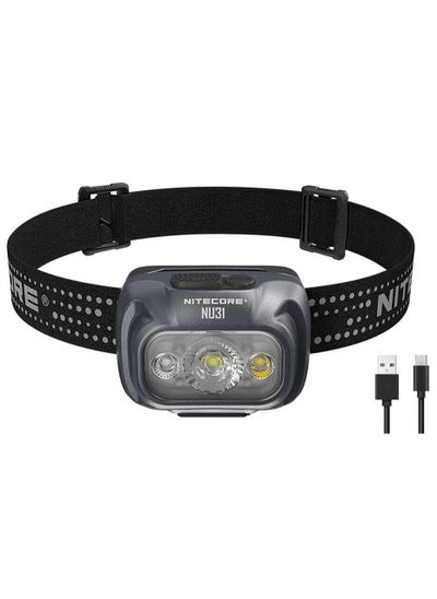 Buy NiteCore NU31 550 Lumen LED Rechargeable Headlamp Headlight IP66 Waterproof in UAE