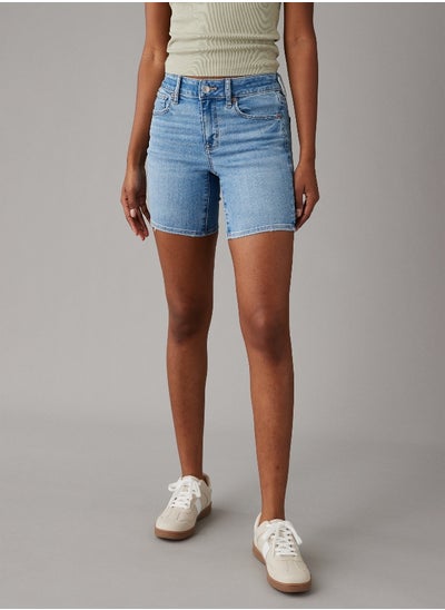 اشتري AE Next Level Low-Rise Skinny Bermuda Denim Short في الامارات