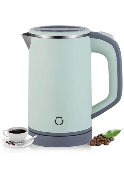 Buy Travel Kettle Lightweight Small,800ml Kettles Electric Stainless Steel Electric Kettles Fast Boil Quiet Electric Kettles for Business Trip, Travel (Green) in UAE