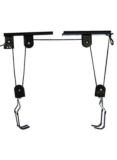 اشتري Bike Lift Hoist, Bicycle Hoist for Garage Storage, Heavy Duty Ceiling Mountain Bicycle Hanger Pulley Rack, 30kg Capacity, Steel Strong Durable, for Mountain Bikes, Road Bikes في السعودية