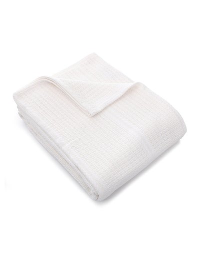 اشتري MEHALLA Bed Cover - Doby -  White في مصر