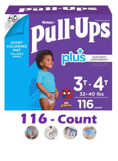 Buy Pull-Ups Plus Training Pants For Boys Exclusive Marvel Spider Man Designs 3T To 4T /15-18 kg / Pack of 116 in UAE