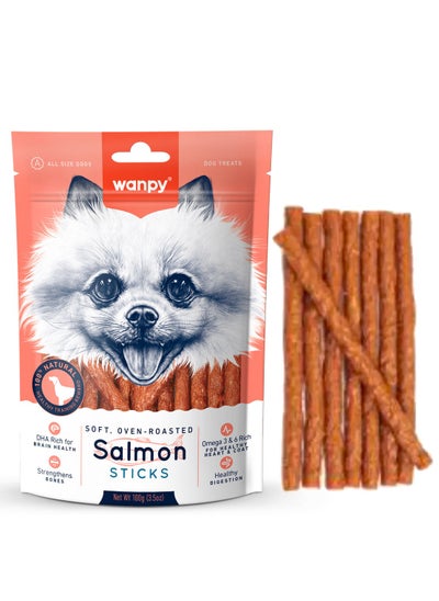 اشتري Soft Oven Roasted Salmon Sticks Dog Treats 100g في الامارات