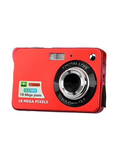 اشتري Digital Camera Mini Pocket Camera 18MP 2.7 Inch LCD Screen 8x Zoom Smile Capture Anti-Shake with Battery في الامارات