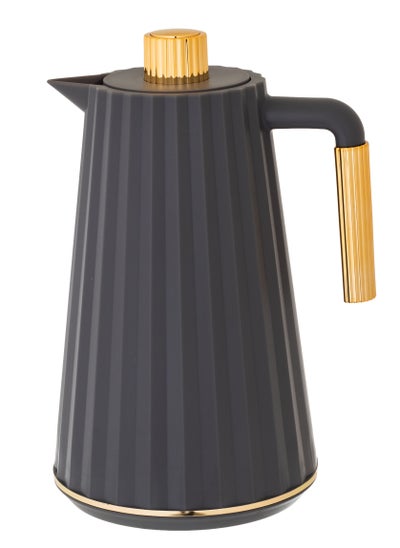 Buy Plastic Coffee & Tea Flask 1 Liter gray in Saudi Arabia