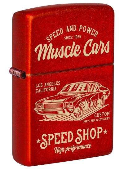 اشتري Zippo 48523 49475 Muscle Car Design Metallic Red Windproof Lighter في الامارات