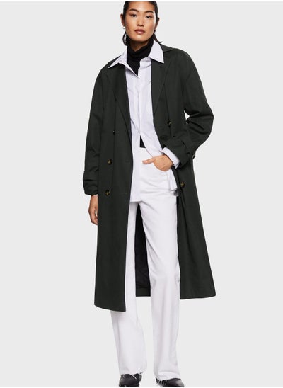 Buy Double Breasted Longline Coat in Saudi Arabia