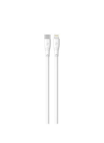 Buy Pawa PVC USB-C to Lightning Cable 20W 2M - White in UAE