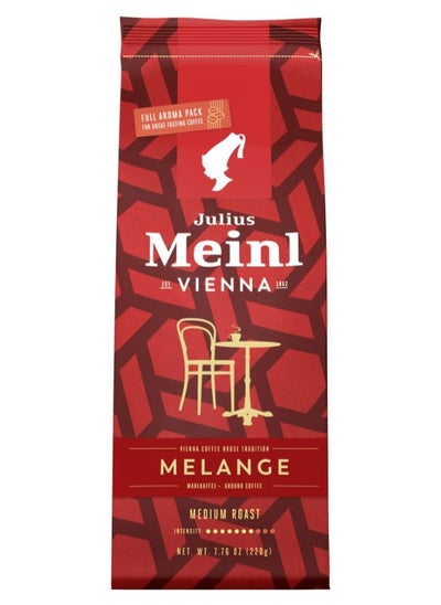 Buy Julius Meinl Vienna MELANGE Ground Coffee, Medium Roast, Intensity 7, 220g in UAE