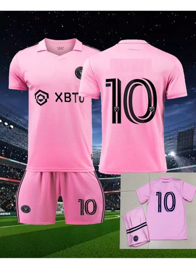 Buy 2324 Miami Away International Football Jersey,#10 Football Kit,Jersey Set for Kids, Soccer Special Edition,Gift for Him in UAE