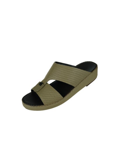 اشتري 008-3520 Barjeel Mens Arabic Sandals  B-2024 Beige في الامارات