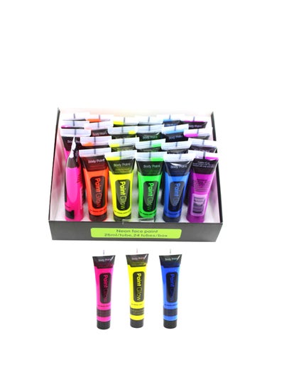 اشتري Neon Face Paint 24pcs 6 colour في الامارات