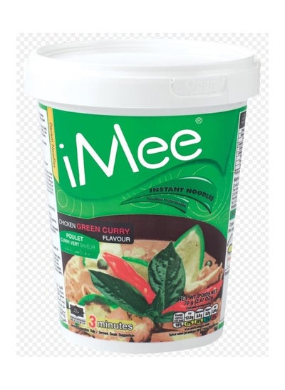 Buy iMee Cup Chicken Green Curry Flavor Instant Noodles 70grams in UAE