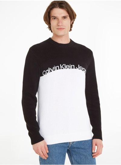 Buy Logo Color Block Sweater in UAE