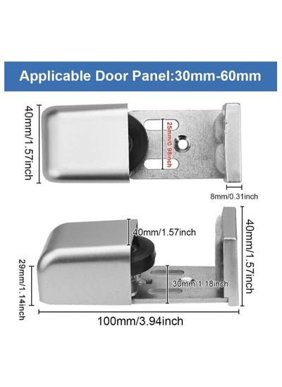 اشتري SYOSI Door Floor Guide, Adjustable Sliding Door Track, Sliding Barn Door Hardware Bottom, Automatic Door Fittings Bottom Floor Guide في السعودية