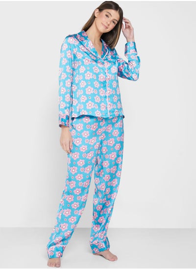 Buy Printed Shirt & Pyjama Set in UAE