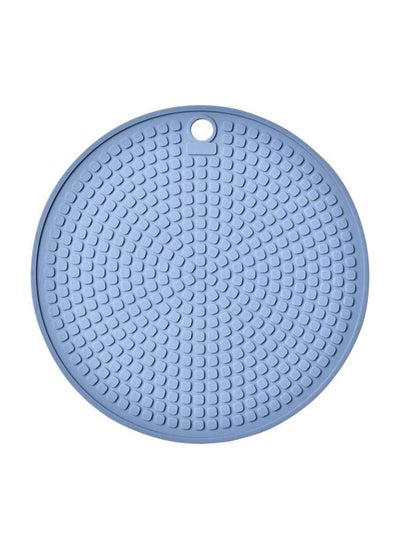 اشتري Silicone Round Non-Skid Insulated Mat 17.7x17.7 cm Bluish Grey في الامارات