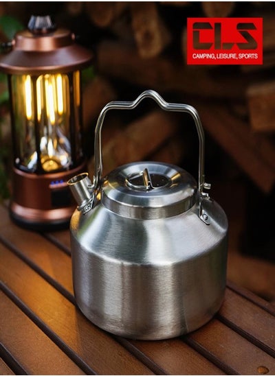 Buy CLS 1L Mini Camping Kettle - Ultra-Light Stainless Steel Portable Teapot & Coffee Pot for Outdoor Use in UAE