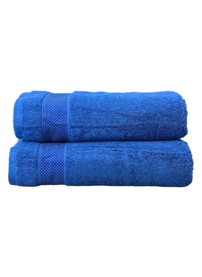 Buy Luxury Comfort Towel Set - 140x70 Size - 600 GSM - Ultra Soft and Absorbent - Bath Towel - Quick Dry - 588 Gram - Pack of 2 in Saudi Arabia