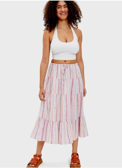 Buy Tiered Midi Skirt in Saudi Arabia