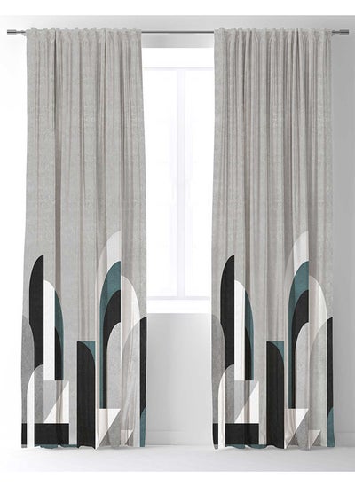 Buy Ready-Made Printed Curtain (Two Pieces Back Tape)  275x270x275 in Egypt