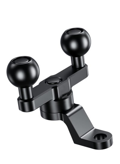 اشتري SYOSI Aluminum Alloy Phone Holder Mount Base, Bike Motorcycle Phone Mount Holder Base with Double 1'' TPU Ball & 10mm Mounting Hole Compatible with RAM Mounts B Size1 Inch Ball Double Socket Arm في الامارات