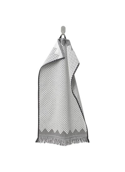 Buy Hand Towel, White/Grey, 40X70 Cm in Saudi Arabia