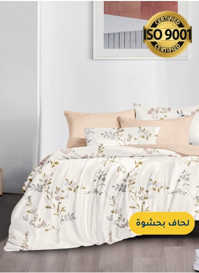 Buy Microfiber Printed Comforter Sets, Fits 120 x 200 cm Single Size Bed, 4 Pcs, With Soft Filling, Celine Series in Saudi Arabia