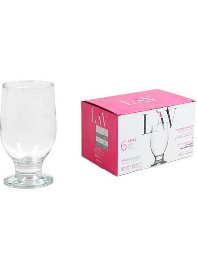 Buy 6 Piece Juice Cup Set 305 Ml -Clear in Egypt